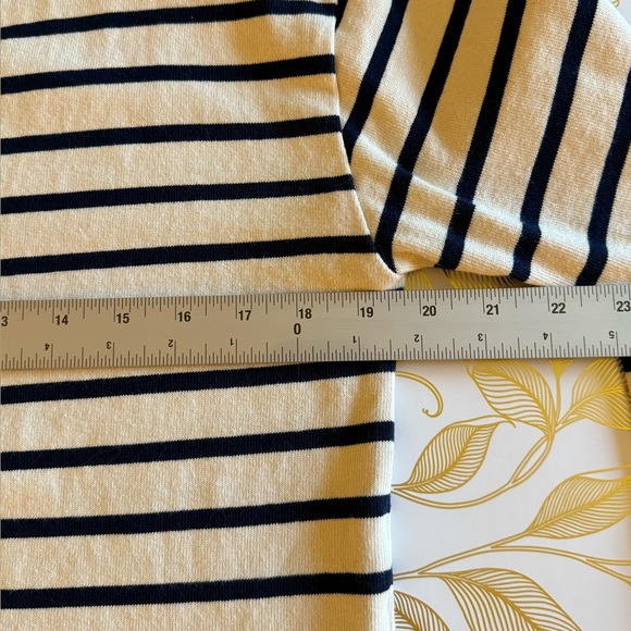 Striped Gatsby Mariniere Navy and Ecru Stripe Long Sleeve Sweater size S - Picture 6 of 9